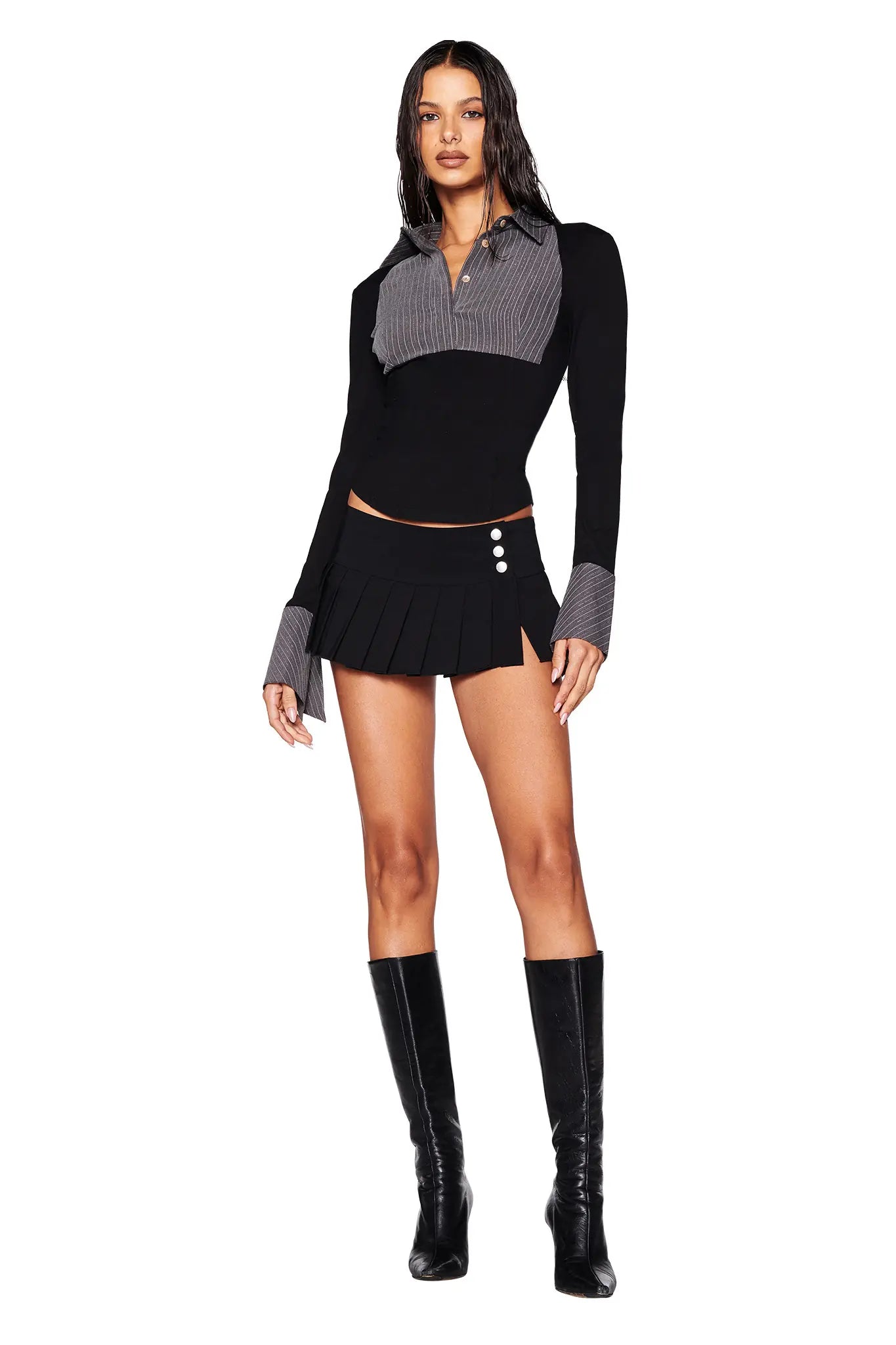 Penny Pinstripe Top