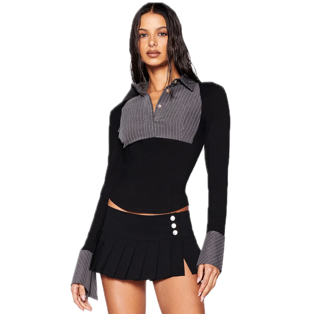 Penny Pinstripe Top